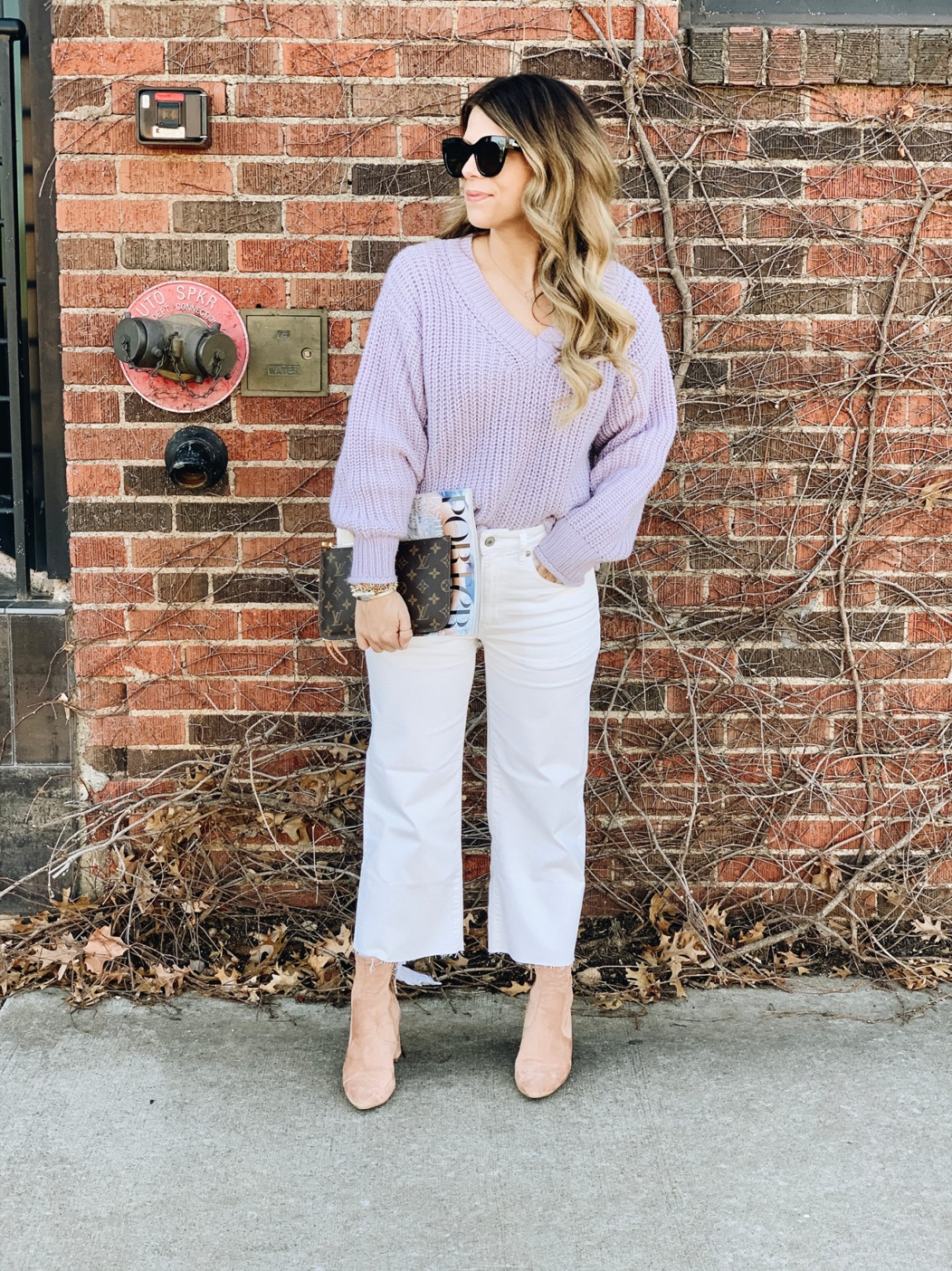 How to style white jeans this winter (like a Victoria's Secret