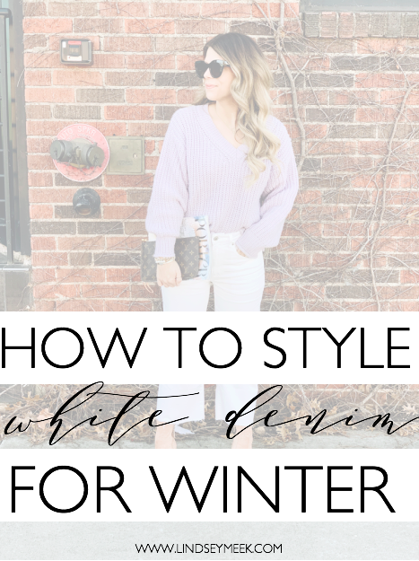 How to style white denim for Winter, Winter Style, White Jeans 