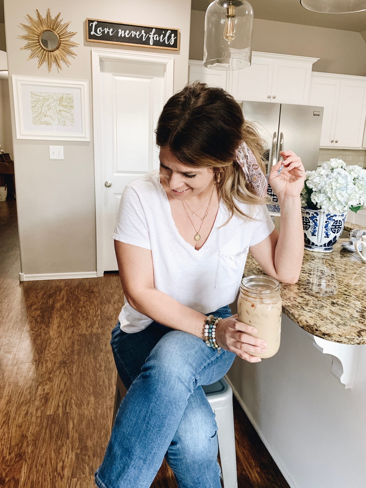 Coffee Protein Shake, Recipe, Madewell Jeans, @madewell, @stelladot, home decor, chinoiserie decor 