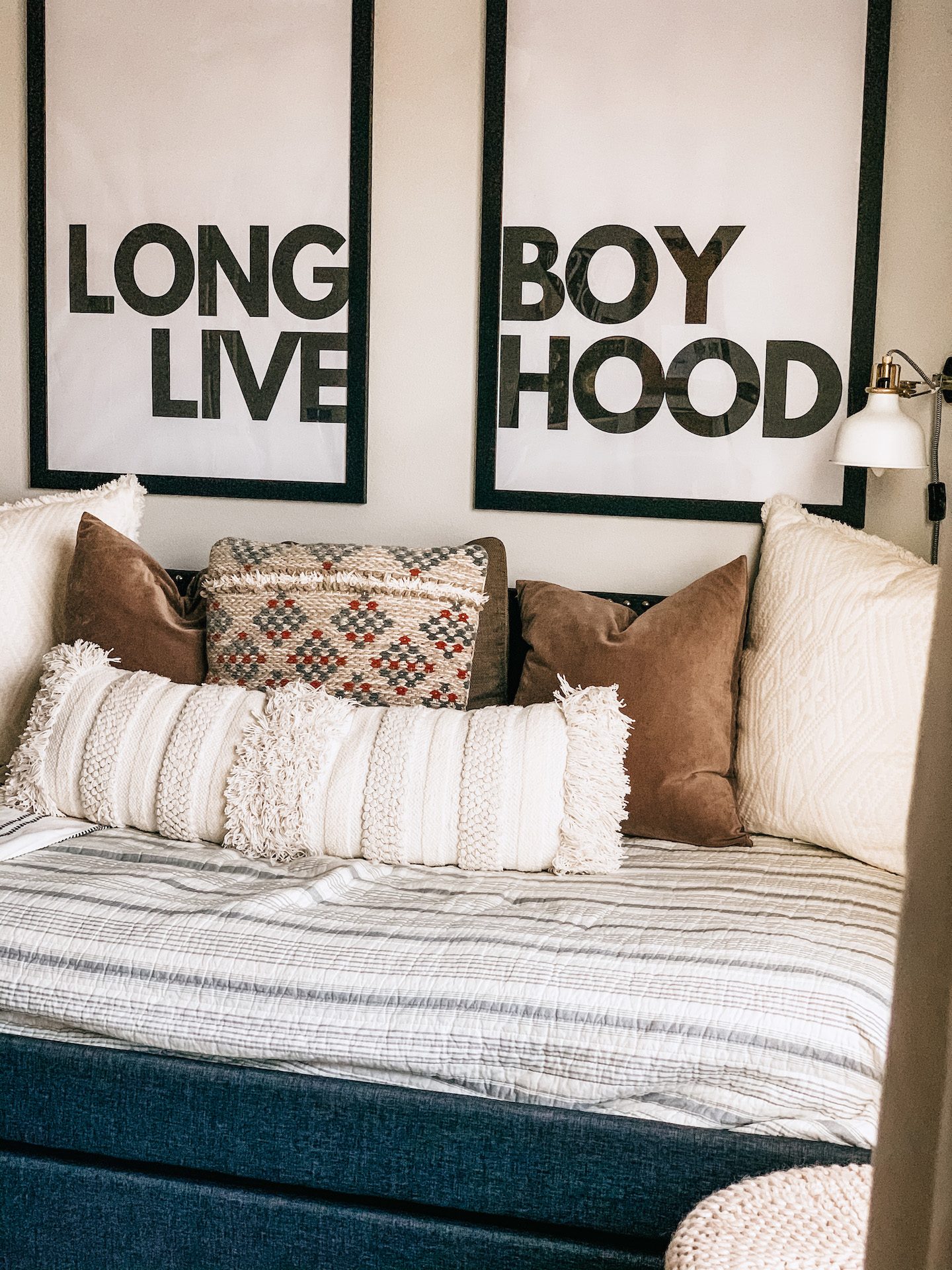 Big Boy room, Tween Boy Room, Daybed, Long Live Boy Hood, Mature Boy Room, DIY, Large Scale Print DIY, Kid Room, Kid Desk